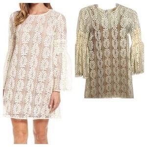 MICHAEL MICHAEL KORS Ivory Lace Lined Dress